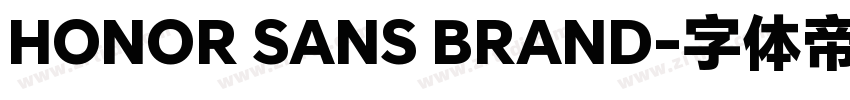 HONOR SANS BRAND字体转换